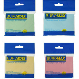 BuroMax Блок для заметок с клейким слоем  BM.2313-99, 76х102 мм, 100 л, ассорти