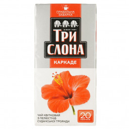 Три Слона Чай квітковий  Каркаде, 20*1,5 г (4820097812562)