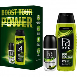 Fa Набір  Men Sport Energy Energy Boost your power Гель для душу 250 мл + Роликовий антиперспірант 50 м