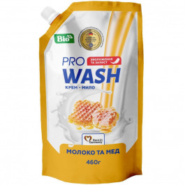 Pro Wash Крем-мило рідке  Молоко та мед дойпак 460мл