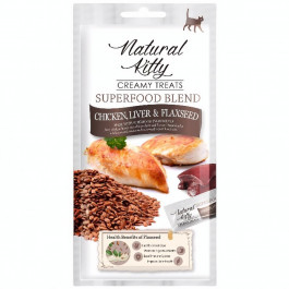 Natural Kitty Creamy Treats Chicken liver flaxseed 4х12 г SNK22103