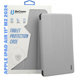   BeCover Чохол-книжка Tri Fold Soft TPU Silicone  для Apple iPad Air 11" M2 2024 Gray (711408)