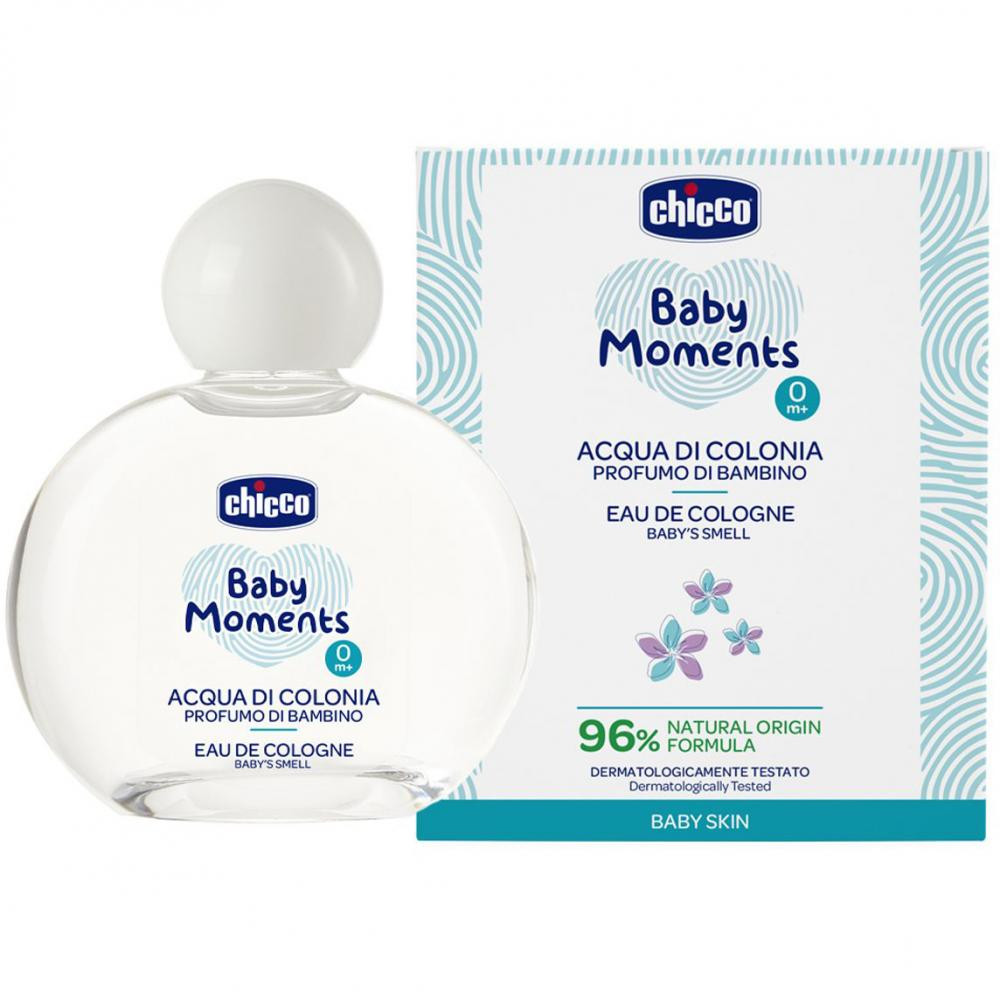 Chicco Одеколон дитячий  Baby Moments 100 мл (8058664138494) - зображення 1