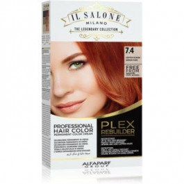 Alfaparf Il Salone Milano Plex Rebuilder перманентна фарба для волосся відтінок 7.4 - Copper Blonde 1 кс