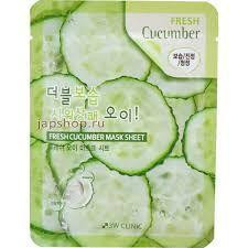 3W CLINIC Маска для лица  тканевая Fresh Cucumber 23 г