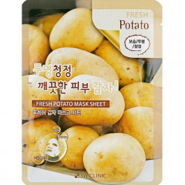 3W CLINIC Маска тканевая для лица  Картофель Fresh Potato Mask Sheet 23 мл