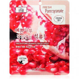 3W CLINIC Маска тканевая для лица  увлажняющая Fresh Pomegranate Mask Sheet 23 мл