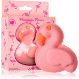 Makeup Revolution London Bath Fizzer Flamingo бомбочка для ванни з ароматом Pineapple & Peach 110 гр