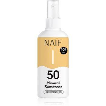 Naif Sun Mineral Sunscreen 50 SPF захисний спрей для засмаги SPF 50 100 мл - зображення 1