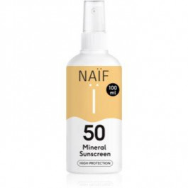 Naif Sun Mineral Sunscreen 50 SPF захисний спрей для засмаги SPF 50 100 мл