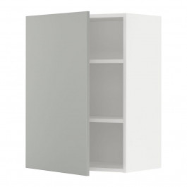 IKEA METOD Навісна шафа з полицями, білий/Havstorp світло-сірий, 60х80 см (395.383.87)