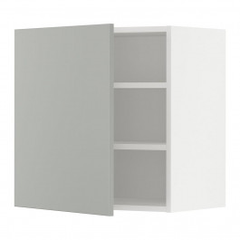 IKEA METOD Навісна шафа з полицями, білий/Havstorp світло-сірий, 60х60 см (895.393.94)