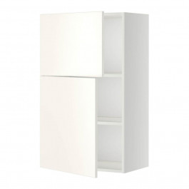 IKEA METOD494.594.31 навісна шафа з полицями/2 двер, білий/Veddinge білий