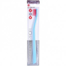 Swissdent Gentle Single зубна щітка екстра м'яка кольорові варіації Light Blue and Light Pink Color