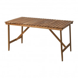 IKEA ASKHOLMEN Стіл, садовий, темно-коричневий, 143х75 см (505.356.79)