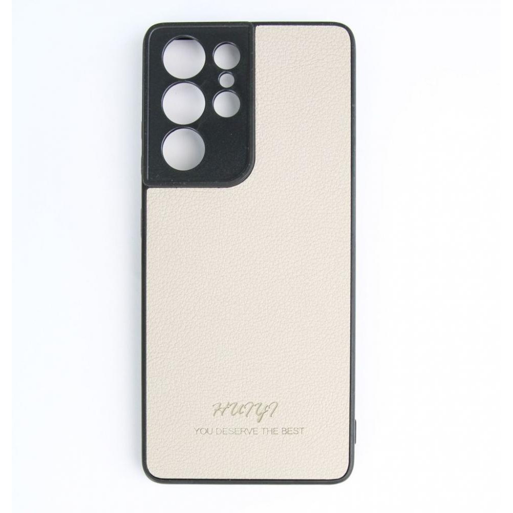 Huryl Leather Case Samsung Galaxy S21 Ultra Cream - зображення 1