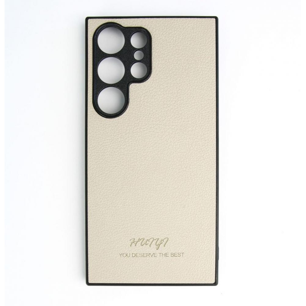 Huryl Leather Case Samsung Galaxy S24 Ultra Cream - зображення 1