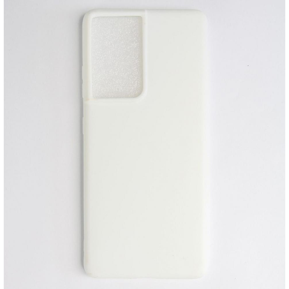 Epik Чохол  Silicone Case для Samsung Galaxy S21 Ultra White - зображення 1