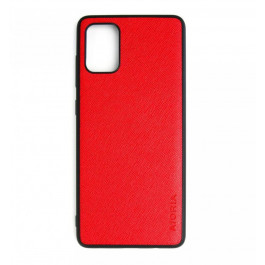 AIORIA Cross Pattern Case для Samsung Galaxy A71 Red