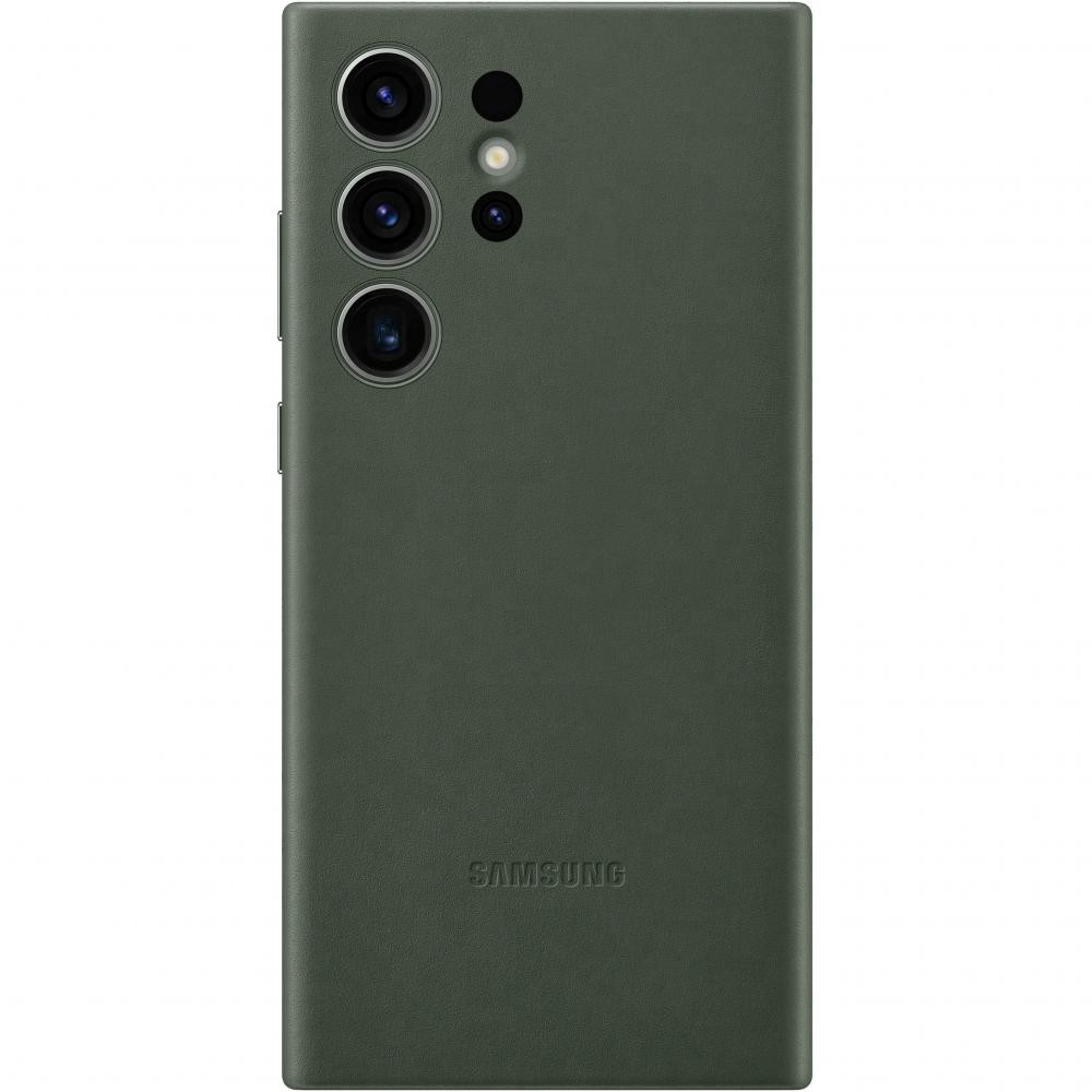Samsung Leather Case для Samsung Galaxy S24 Ultra Green (GP-FPS928HCAGW) - зображення 1