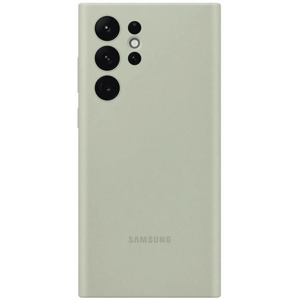 Samsung S908 Galaxy S22 Ultra Silicone Cover Olive Green (EF-PS908TMEG) - зображення 1