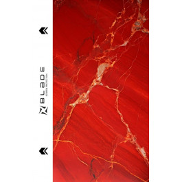 Blade Hydrogel Screen Protection (Print_Plotter) back Marble series Red