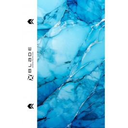 Blade Hydrogel Screen Protection (Print_Plotter) back Marble series Light Blue
