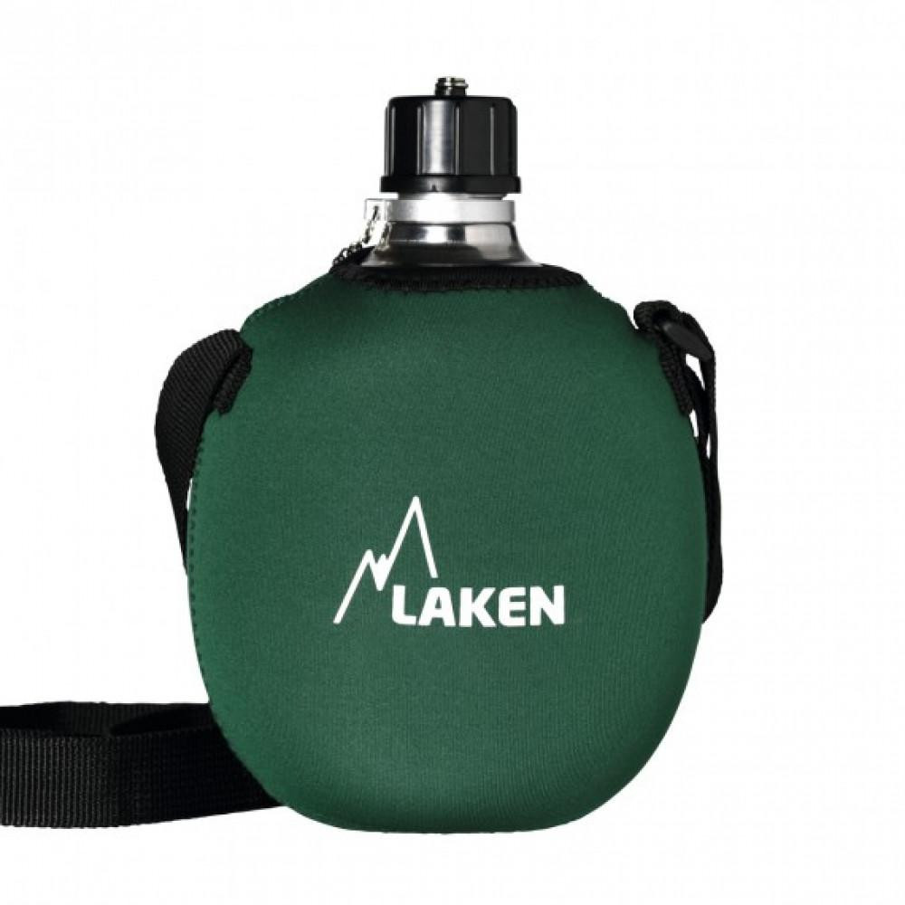 LAKEN Clasica 1 л with neopren cover and shoulder strap Khaki (121FV) - зображення 1