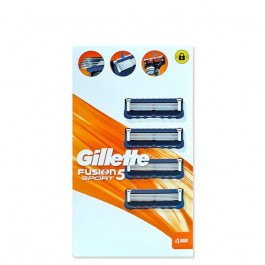 Gillette Змінні касети (леза)  Fusion5 Sport New 4 шт. (8700216075039)