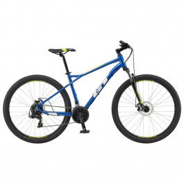 GT Bicycles Aggressor Sport 27,5" 2023 / рама 42см gloss metallic blue w/white&chartreuse