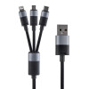Baseus StarSpeed 3-in-1 Fast Charging Data Cable 3.5A 1.2m Black (CAXS000001) - зображення 1