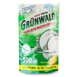 Grunwald Засіб для миття посуду  Лимон дой-пак, 500 мл (4260700180891)