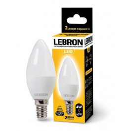 Lebron LED L-C37 4W E14 3000K 320Lm 220° (LEB 11-13-11)