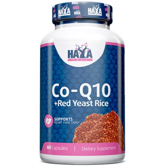 Haya Labs Co-Q10 60mg & Red Yeast Rice 500mg 60 caps / 60 servings - зображення 1
