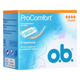   o.b. Женские гигиенические тампоны O.b. ProComfort SilkTouch Super 8 шт.