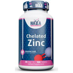 Haya Labs Chelated Zinc Bisglycinate 30 мг Цинк Бісгліцинат 100 таблеток - зображення 1