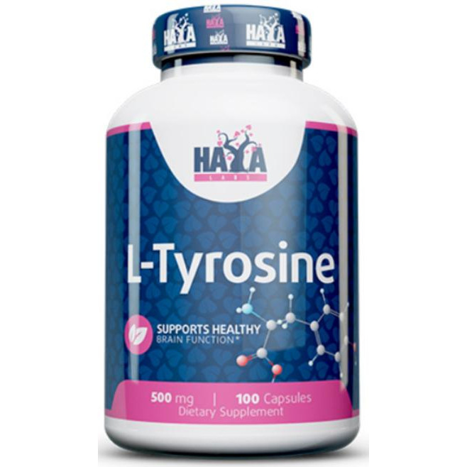 Haya Labs L-Tyrosine 500mg 100 caps / 100 servings - зображення 1