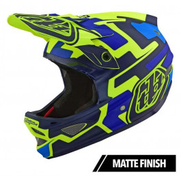 Troy Lee Designs D3 Fiberlite Helmet Speedcode / размер S Yellow/Blue (198682002)