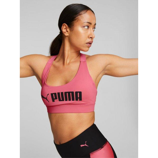 PUMA Спортивный топ  Mid Impact Fit Bra 52219282 XS Sunset Pink (4065449152334) - зображення 1