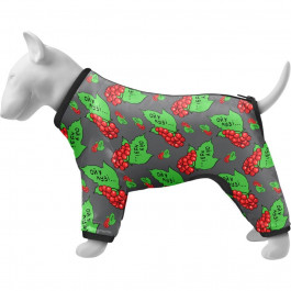 WAUDOG Дощовик для собак  Clothes малюнок Калина, S 35, в 47 - 51 см, з 35 - 39 см (5335-0228)