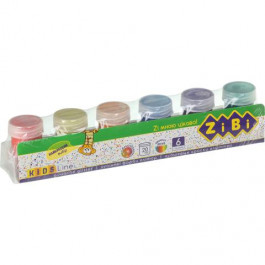 Zibi Краски гуашевые Glitter Kids Line 6 цветов 20 мл (ZB.6691)
