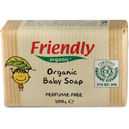 Friendly Organic Детское мыло  Baby Soap органическое, 100 г
