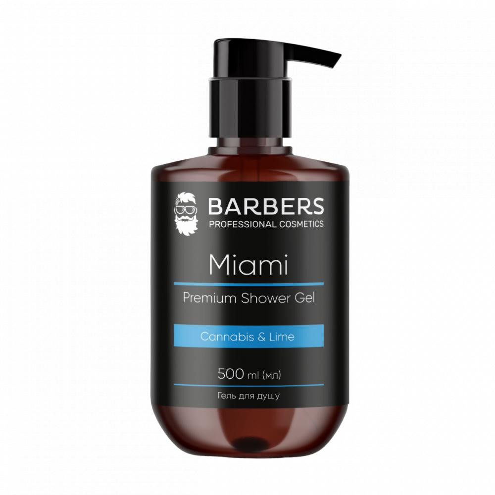 Barbers Professional Гель для душа  Miami 500 мл (4823109403048) - зображення 1
