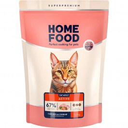 Home Food Корм для взрослых котов Курочка-креветка 1,6 кг