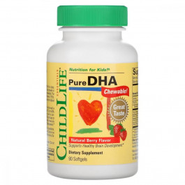 ChildLife Чиста ДГК (Pure DHA) 30 мг 90 капсул з ягідним смаком