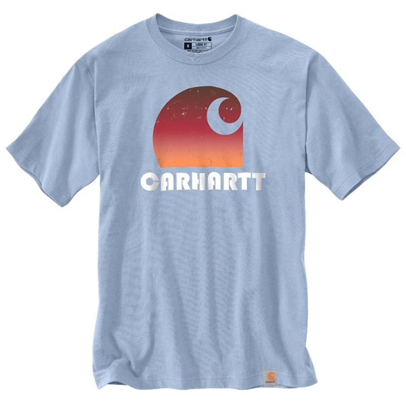 Carhartt WIP Футболка T-Shirt  Heavyweight Graphic - Fog Blue XL - зображення 1
