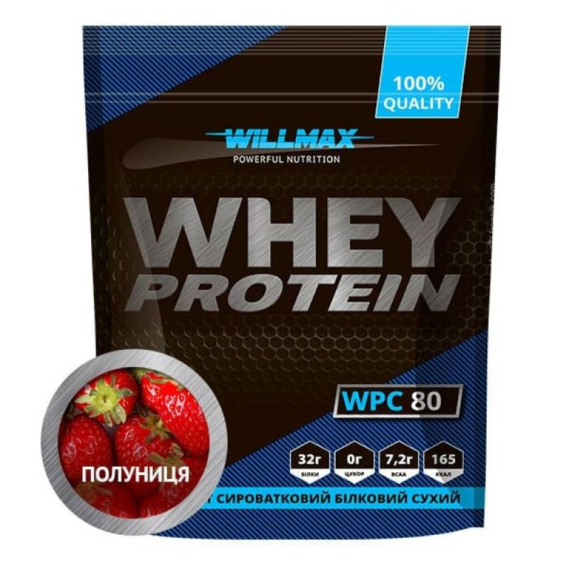 Willmax Whey Protein 80% 920 g /23 servings/ Полуниця (wx106) - зображення 1