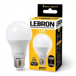 Lebron LED L-A60 12W Е27 3000K 1050Lm 240° (LEB 11-11-45)