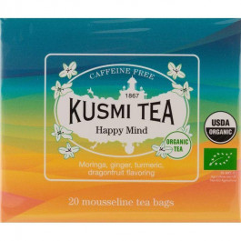 Kusmi Tea Чай травяной  Happy Mind органический 20 пакетиков х 2 г (3585810078397)