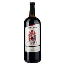 Коблево Вино  Бордо Стефанія червоне напівсолодке 1.5 л 12% (4820004929475)
